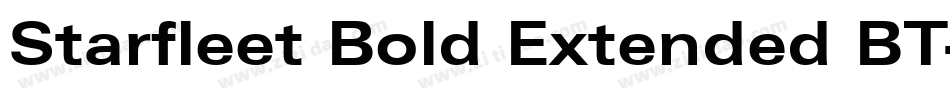 Starfleet Bold Extended BT字体转换